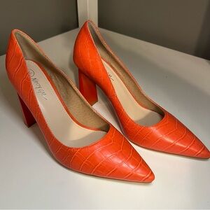 NWOT Nasty Gal Orange Pumps